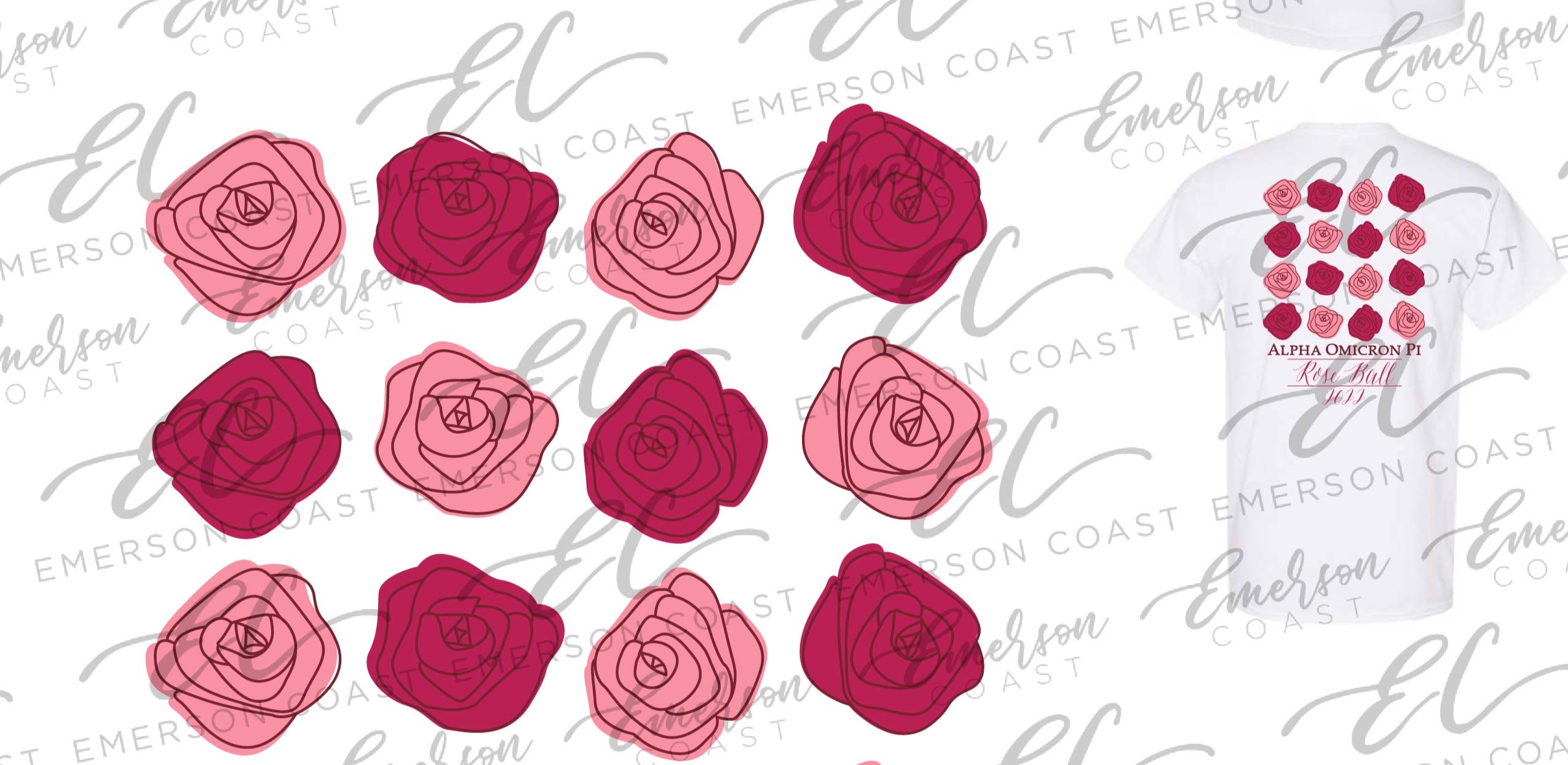 EC15091322 Alpha Omicron Pi University of Louisiana at Monroe Roseball